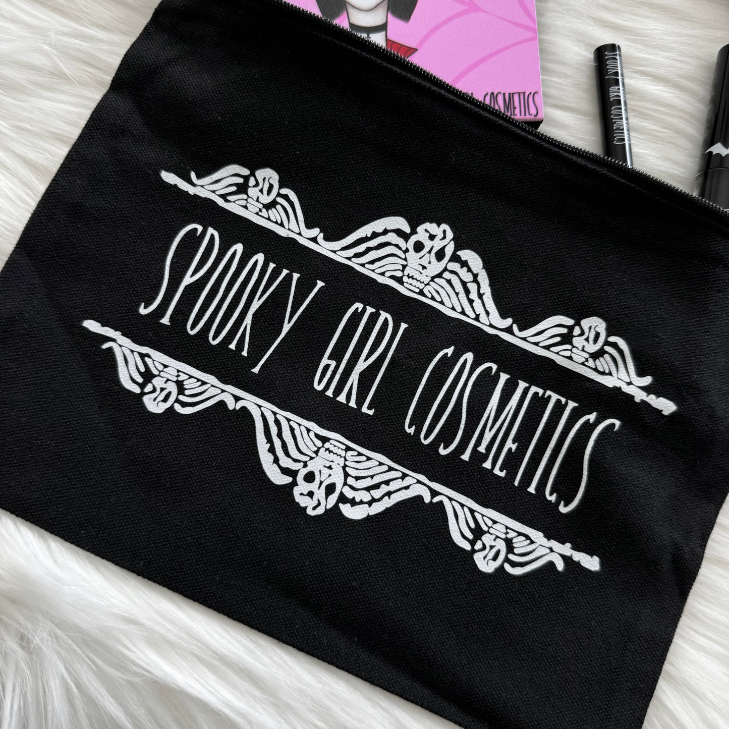 SPOOKY GIRL COSMETICS BAG