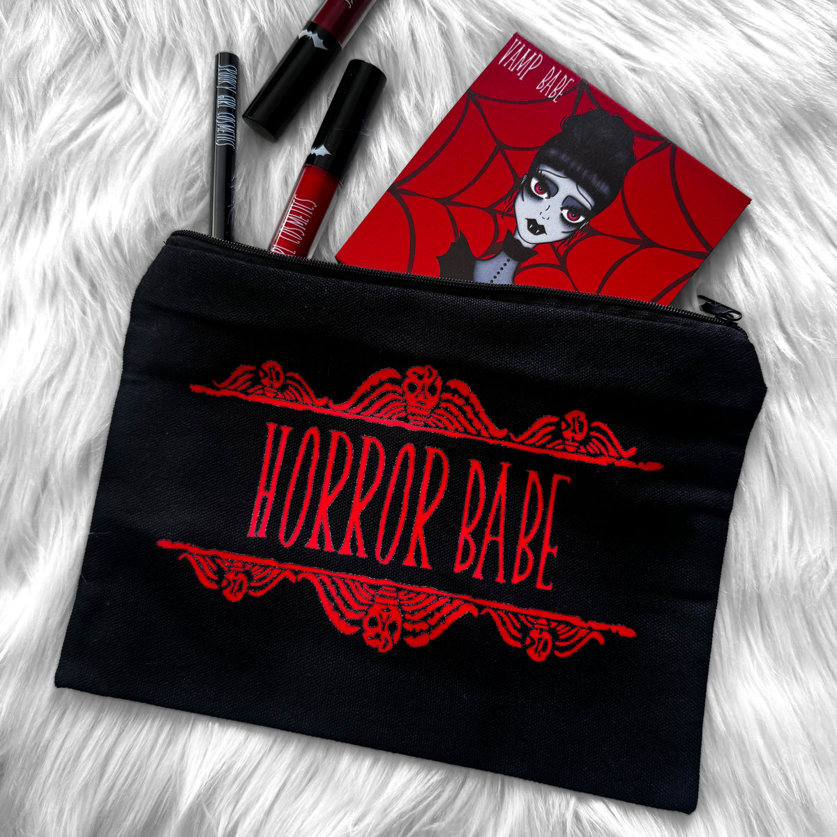 NEW! HORROR BABE COSMETIC BAG