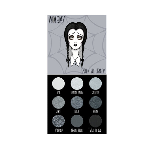 Spooky Girl Eyeshadow Palette inspired by Wednesday 
